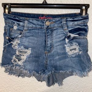 Distressed Jean Shorts